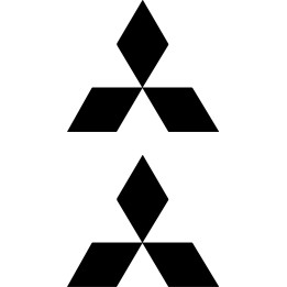 Buy Mitsubishi Logo Plein Vinyl Decal Sticker Online