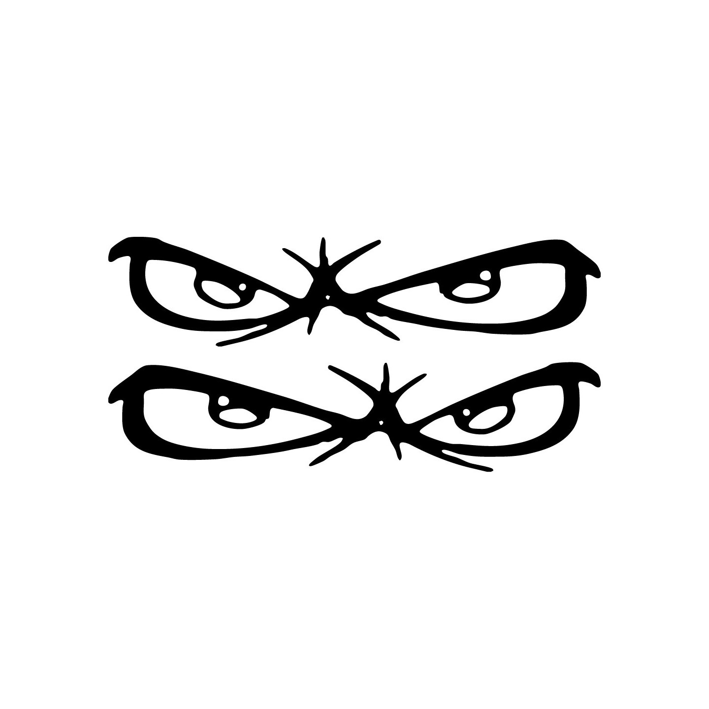 No Fear Eyes Stickers – Action Sports Decals (2-Pack)