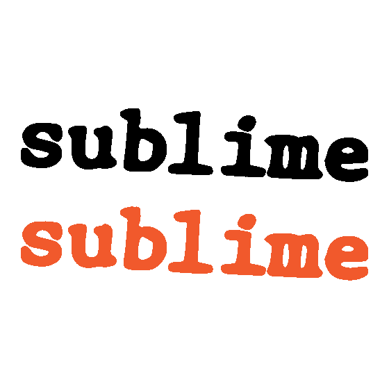 2x Sublime Courier Logo...