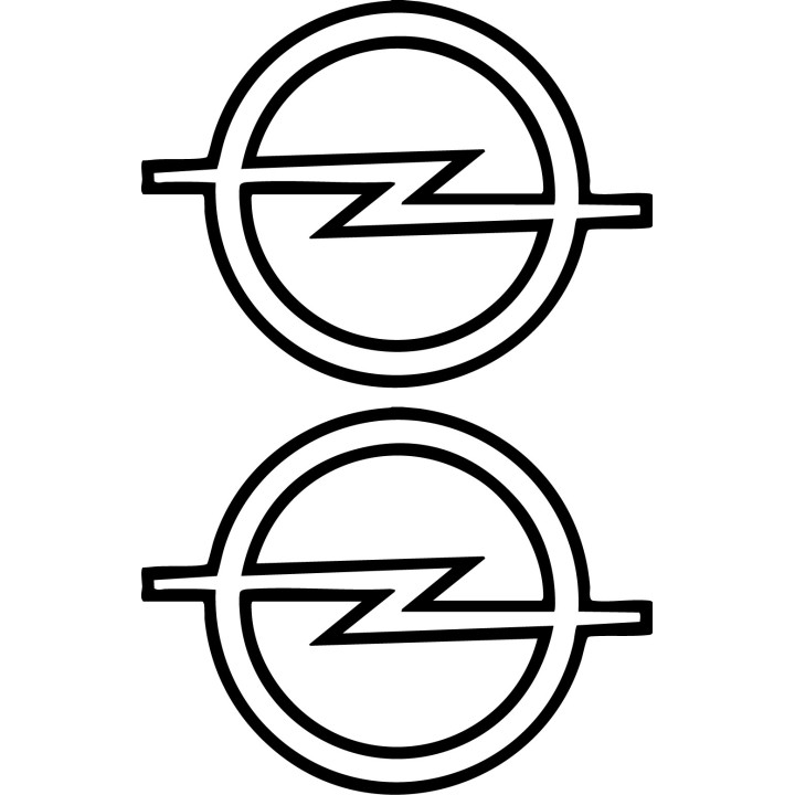 Buy Opel Logo Contour Vinyl Decal Sticker Online