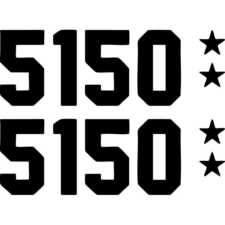Van Halen 5150 Stickers – Eddie Van Halen Decals (2-Pack)
