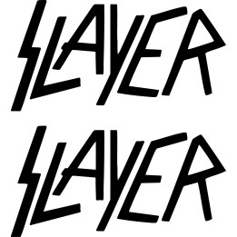 Slayer Stickers – Reign in Blood Thrash Metal Decals (2-Pack)