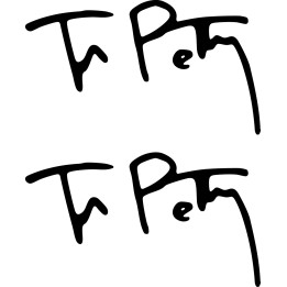 Tom Petty Signature Stickers – Heartbreakers Decals (2-Pack)