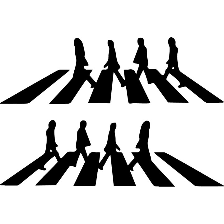 The Beatles Abbey Road Stickers – Crosswalk Decals (2-Pack)