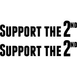 Support The 2nd Stickers – 2nd Amendment Decals (2-Pack)