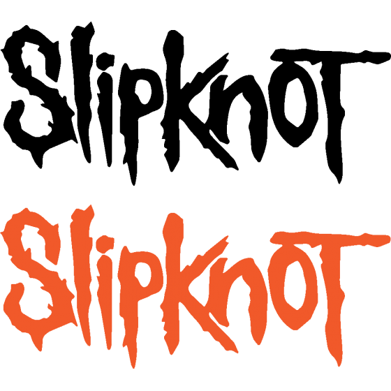 2x Slipknot Text Band Logo...