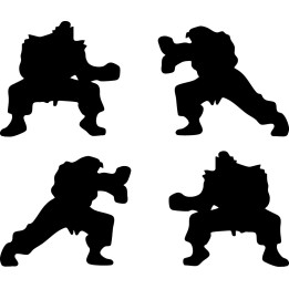 Street Fighter Zangief Stickers – SF2 Decals (2-Pack)