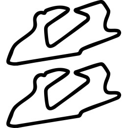 Bedford Autodrome Circuit Stickers – Track Decals (2-Pack)