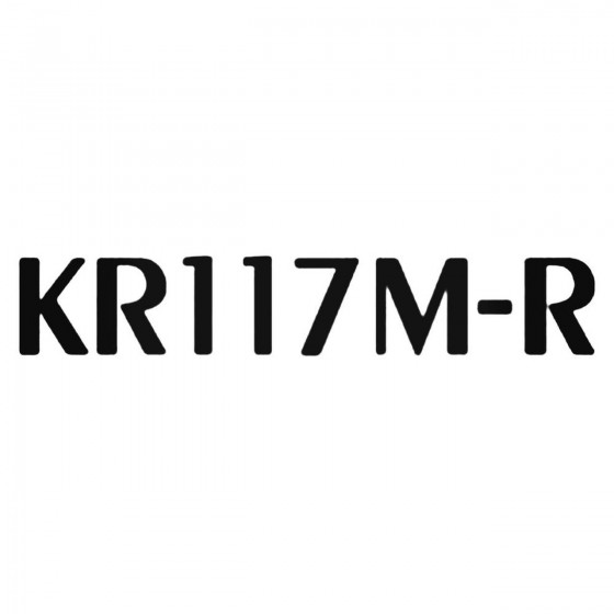 Kr117m R Decal Sticker