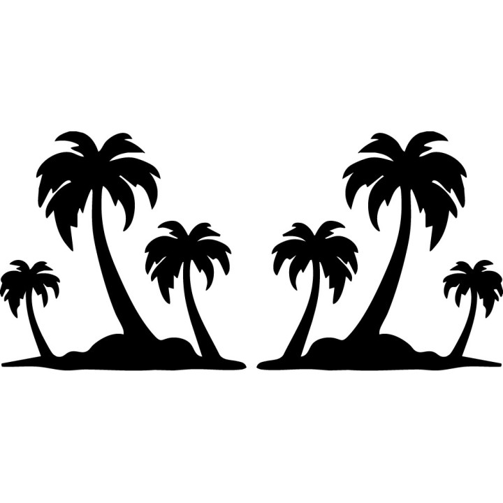 Buy Island Palm Die Cut Vinyl Decal Online