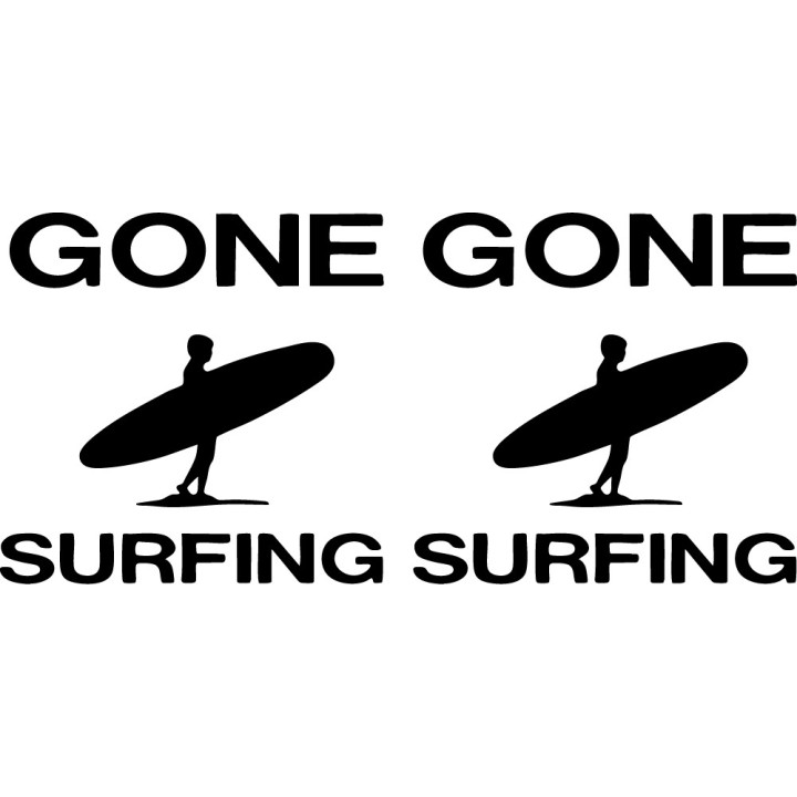 Buy Gone Surfing Vinyl Car Window Laptop Decal Sticker Online