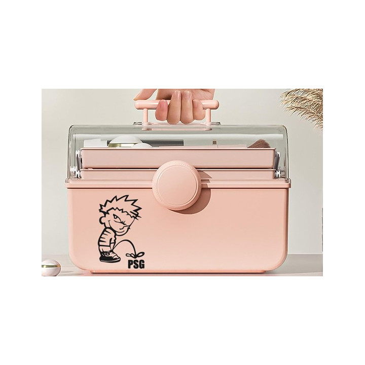 Buy Calvin Pisses Psg Paris Humorous Carbon Decal Sticker Online