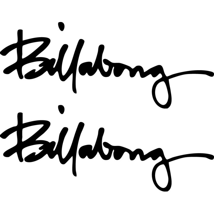 Buy Billabong Skinny Text Surfing Decal Sticker Online