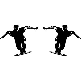 Silver Surfer Stickers – Marvel Comics Decals (2-Pack)