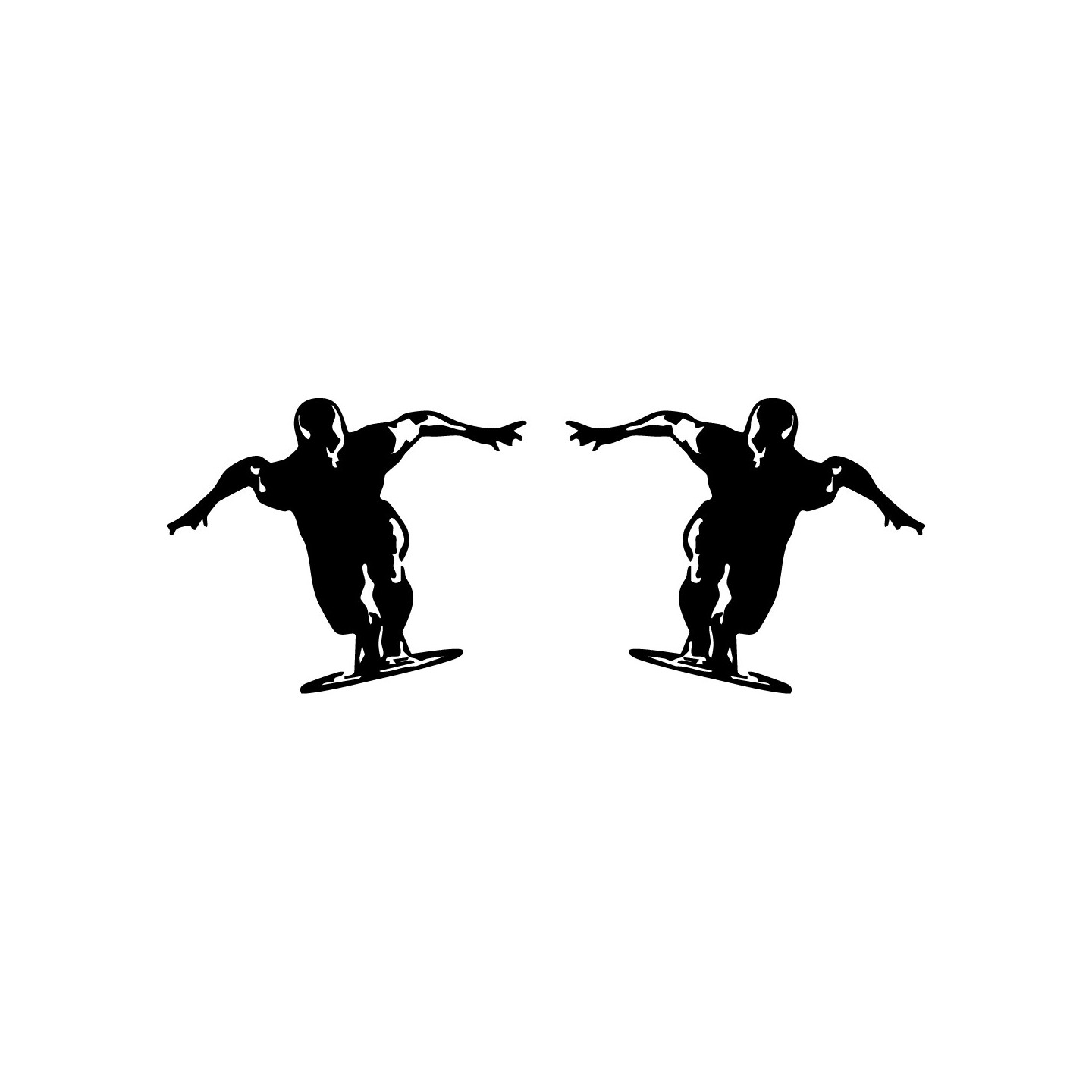 Silver Surfer Sticker Silver Surfer Stickers – Marvel Comics Decals (2-Pack)
