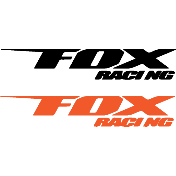 2x Fox Racing Stickers Decals