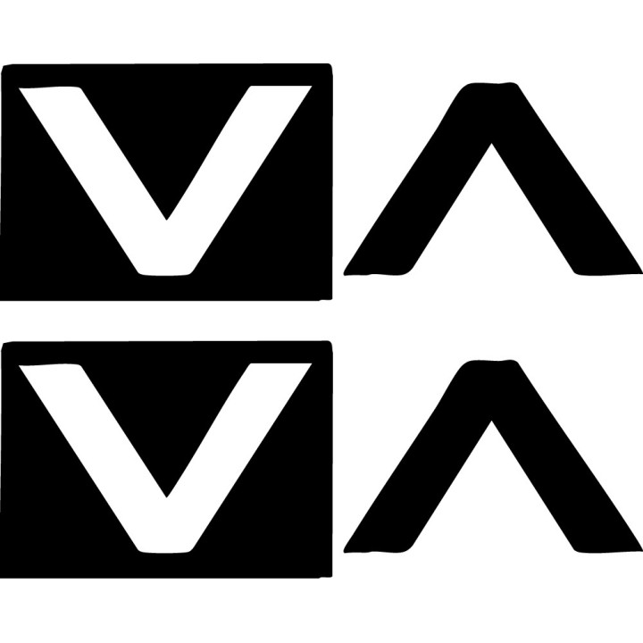 Buy Rvca Block Surfing Decal Sticker Online