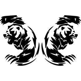 Bear Vinyl Decal Sticker V26 - DecalsHouse