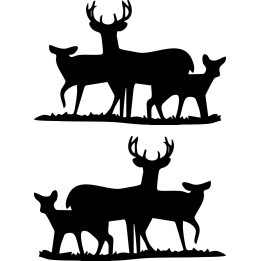 Buck Deer Vinyl Decal Sticker V16 - DecalsHouse