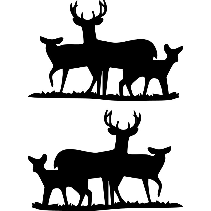 Buck Deer Vinyl Decal Sticker V16 - DecalsHouse