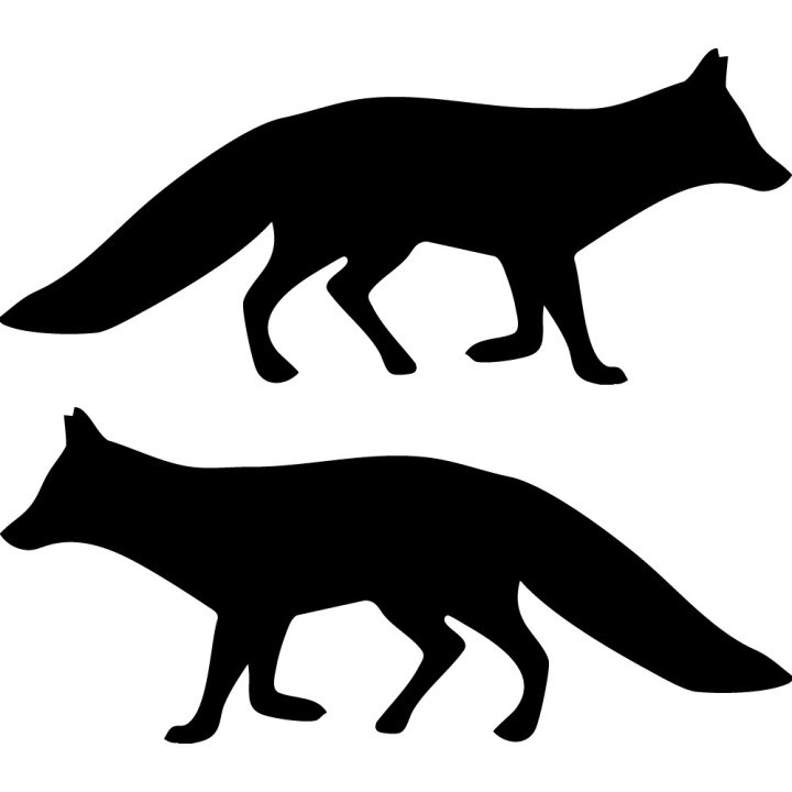 Fox Vinyl Decal Sticker V60 - DecalsHouse