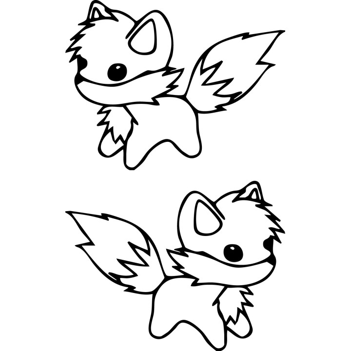Fox Vinyl Decal Sticker V48 - DecalsHouse