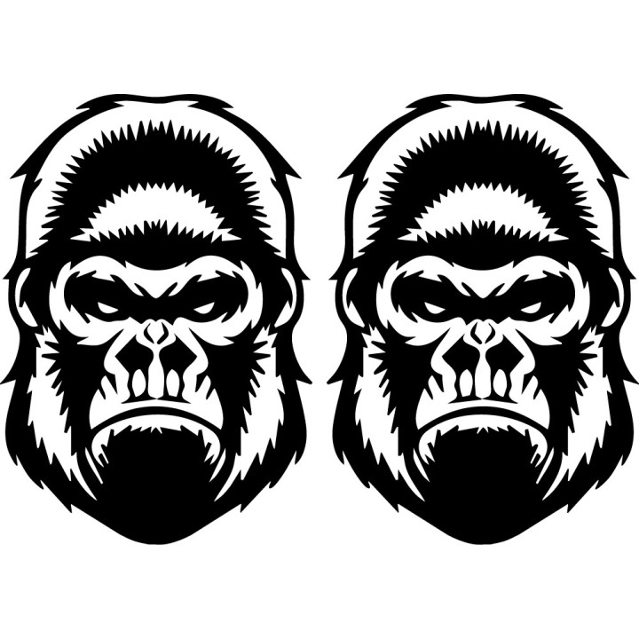 Gorilla Vinyl Decal Sticker V18 - DecalsHouse