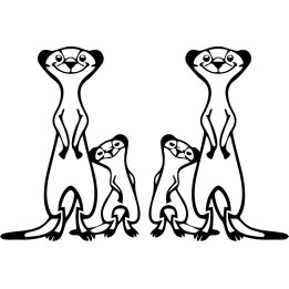 Meerkat Vinyl Decal Sticker V26 - DecalsHouse