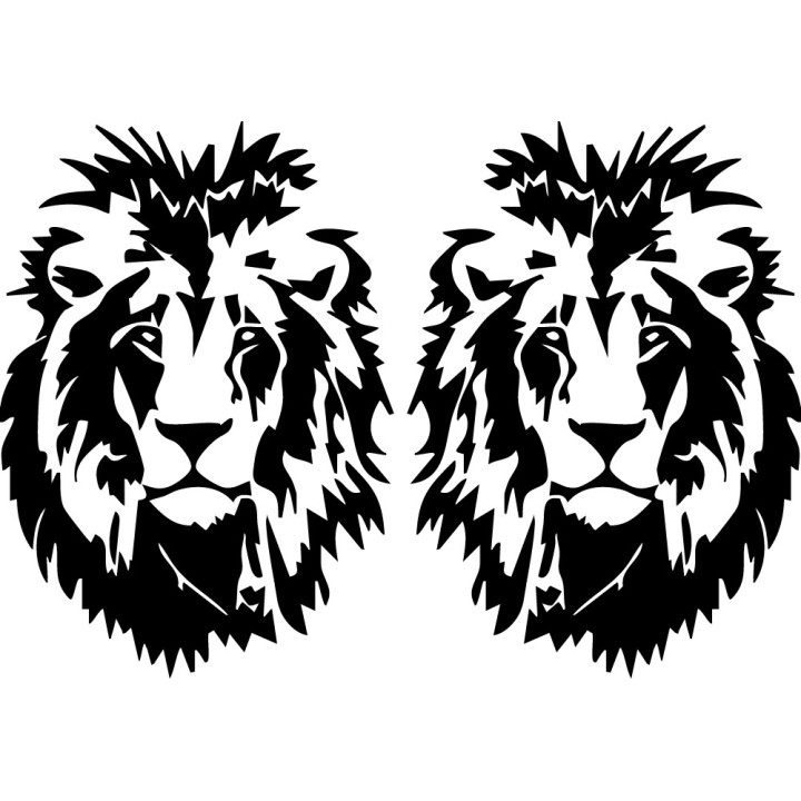 Lion Vinyl Decal Sticker V5 - DecalsHouse