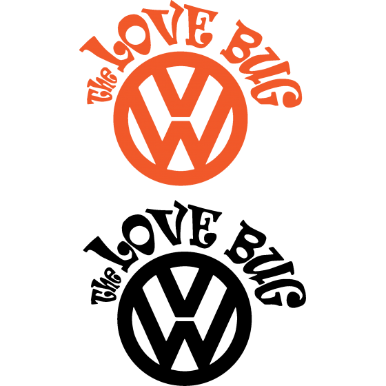 2x Vw Volkswagen The Love...