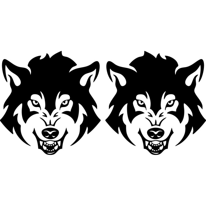 Wild Wolf Vinyl Decal Sticker V21 - DecalsHouse