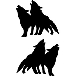 Wild Wolf Vinyl Decal Sticker V10 - DecalsHouse