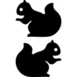 Squirrel Vinyl Decal Sticker V59 - DecalsHouse