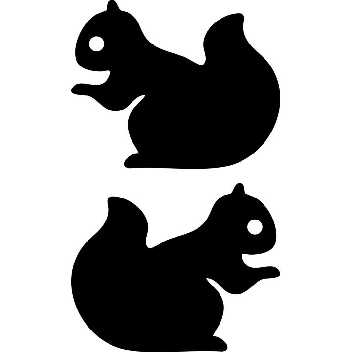 Squirrel Vinyl Decal Sticker V59 - DecalsHouse