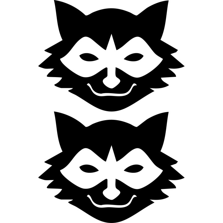 Raccoon Coon Vinyl Decal Sticker V40 - DecalsHouse