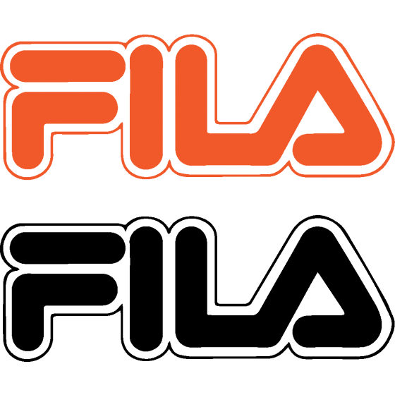 2x Fila Clothing Logo Vinyl...