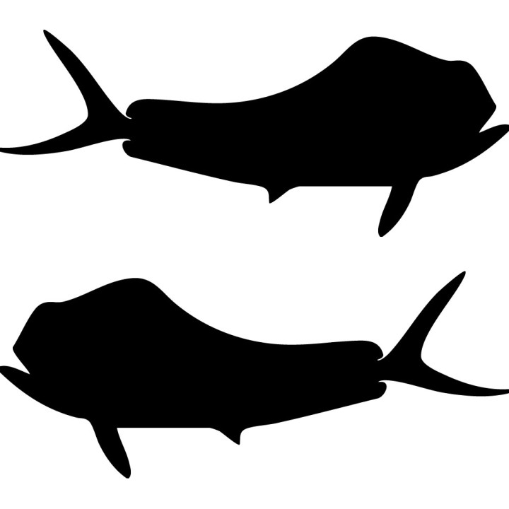 Mahi Mahi Vinyl Decal Sticker V3 - DecalsHouse