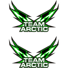 Arctic Cat Green Stickers - Snowmobile & ATV Decals (2-Pack)