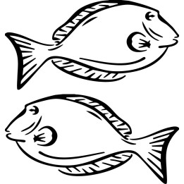 Halibut Vinyl Decal Sticker V4 - DecalsHouse