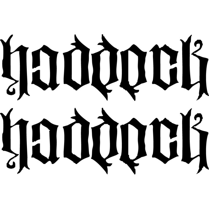Haddock Vinyl Decal Sticker V2 - DecalsHouse