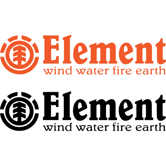 2x Stickers Element Wind...