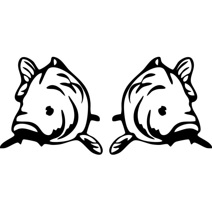 Cod Fish Stickers – Sea Fishing Decals (2-Pack)