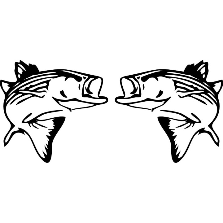 Chilean Sea Bass Stickers – Deep Sea Fishing Decals (2-Pack)