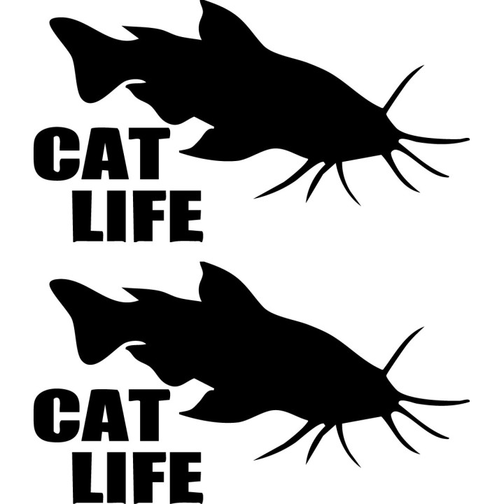 Catfish Vinyl Decal Sticker V7 - DecalsHouse