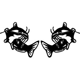 Catfish Vinyl Decal Sticker V4 - DecalsHouse