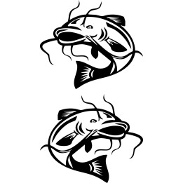 Catfish Vinyl Decal Sticker V29 - DecalsHouse