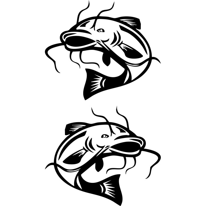 Catfish Vinyl Decal Sticker V29 - DecalsHouse