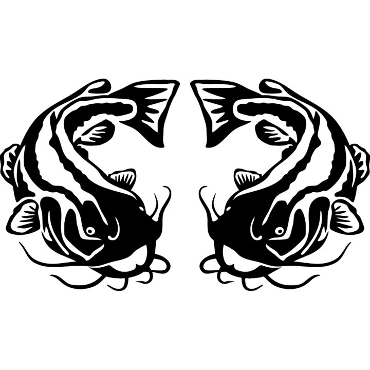 Catfish Vinyl Decal Sticker V21 - DecalsHouse