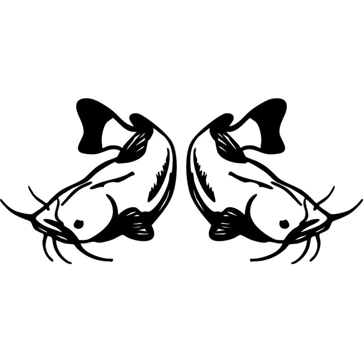 Catfish Vinyl Decal Sticker V2 - DecalsHouse