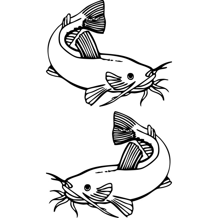 Catfish Vinyl Decal Sticker V16 - DecalsHouse